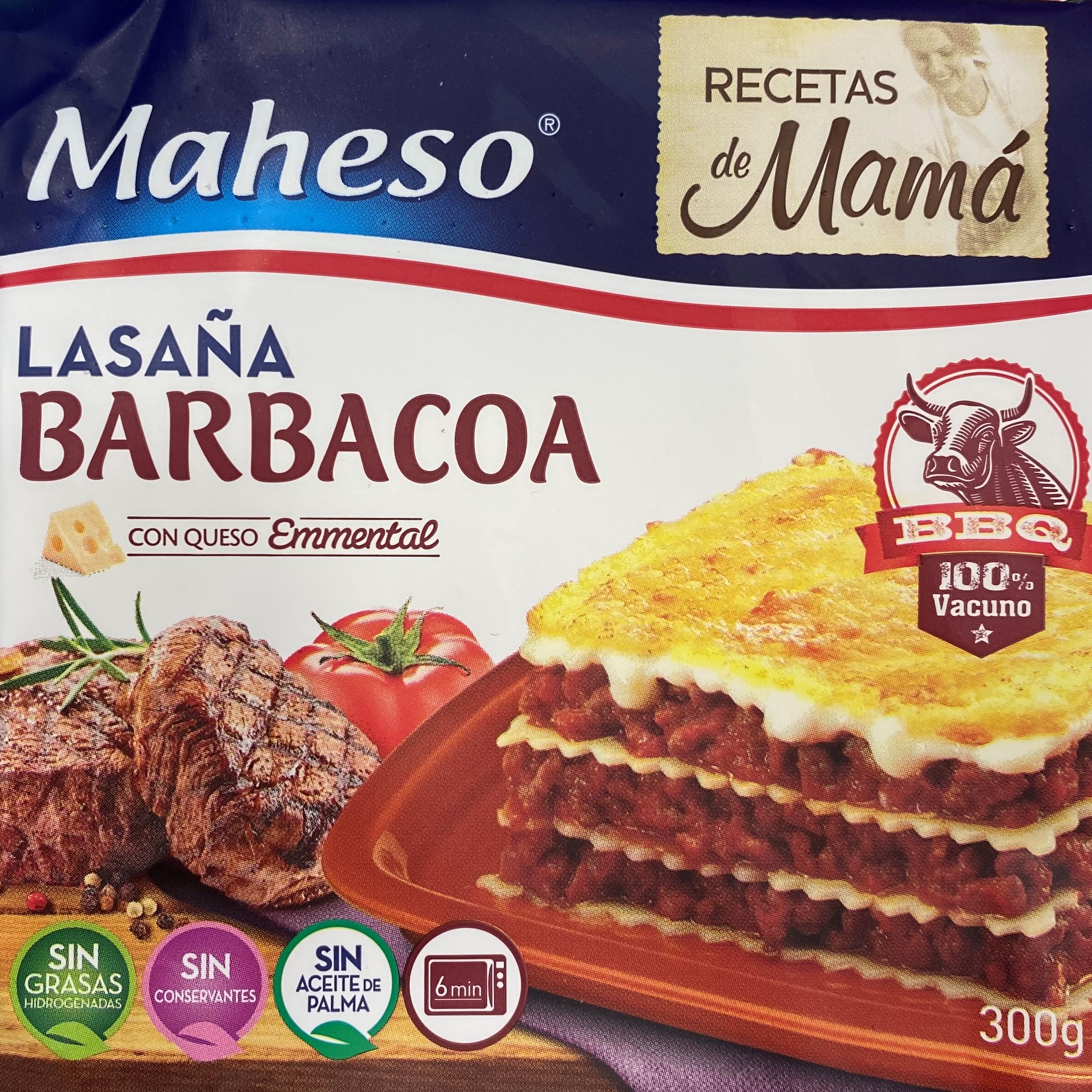 LASAÑA TERNERA BBQ MAHESO "RECETA DE MAMA"