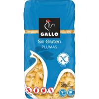 PASTA GALLO PLUMAS S/GLUTEN 450GR  